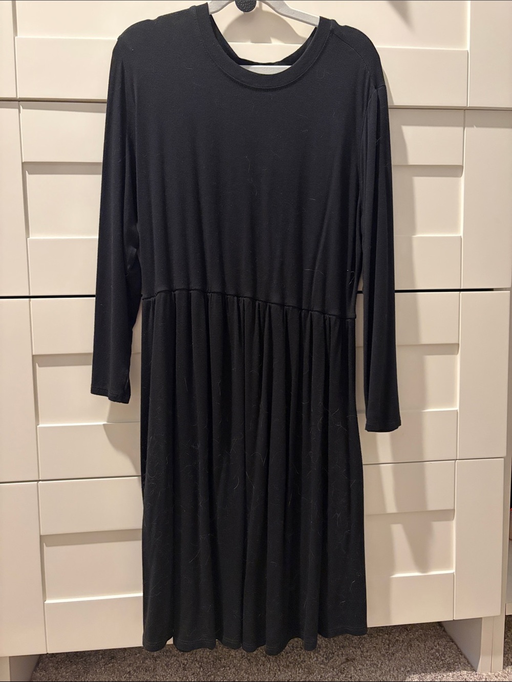 Maurices Black Long Sleeve Midi Dress